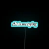 Personalized Neon Sign with Customizable RGB Color Options Available Online