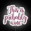 RGB Neon Wine Sign for Home Bars and Kitchen Decorations