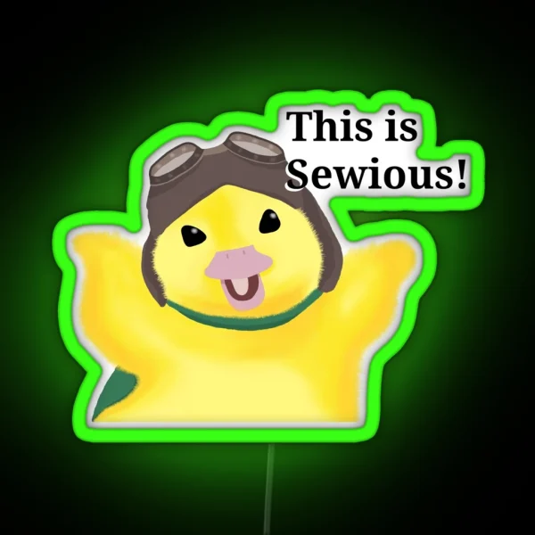 This Is Sewious Wonder Pets Mingming RGB Neon Sign