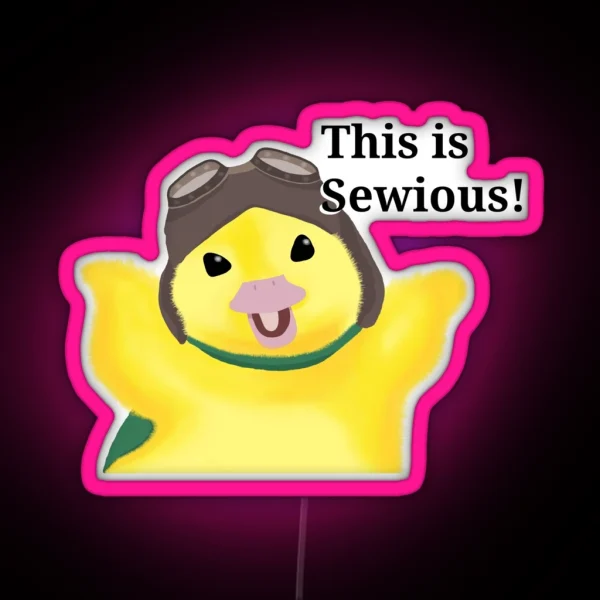 This Is Sewious Wonder Pets Mingming RGB Neon Sign