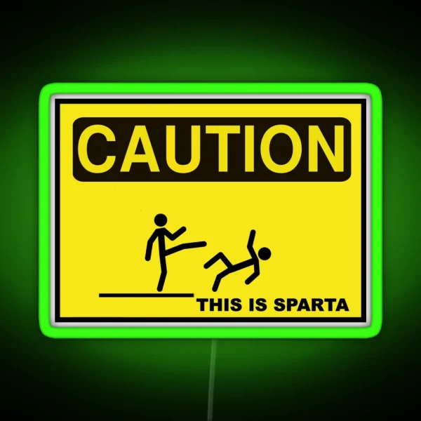 THIS IS SPARTA RGB Neon Sign