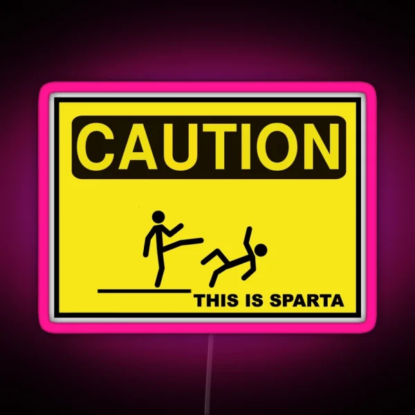 THIS IS SPARTA RGB Neon Sign