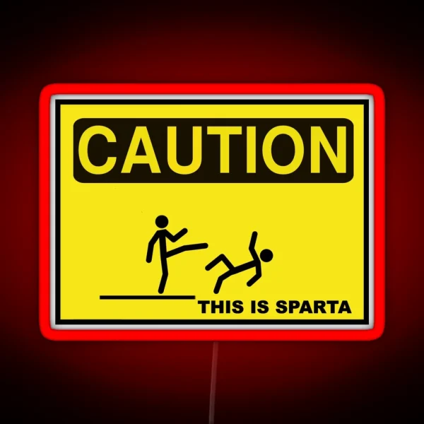 THIS IS SPARTA RGB Neon Sign