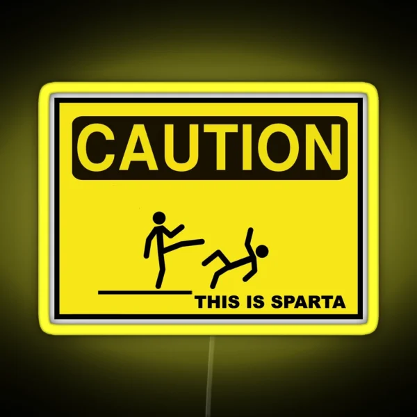 THIS IS SPARTA RGB Neon Sign