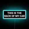 Neon Personalized Customizable Auto Decal Adhesive LED Sign for Vehicles