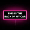 Customizable RGB Neon Sign for Car Bumpers and Accessories