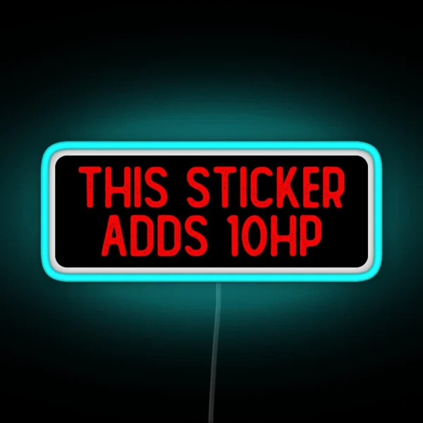 This Led Adds 10 HP Cool Biker RGB Neon Sign