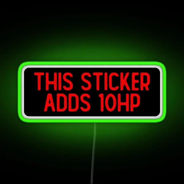 This Led Adds 10 HP Cool Biker RGB Neon Sign