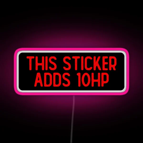 This Led Adds 10 HP Cool Biker RGB Neon Sign