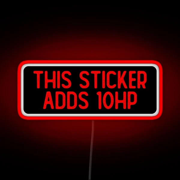 This Led Adds 10 HP Cool Biker RGB Neon Sign