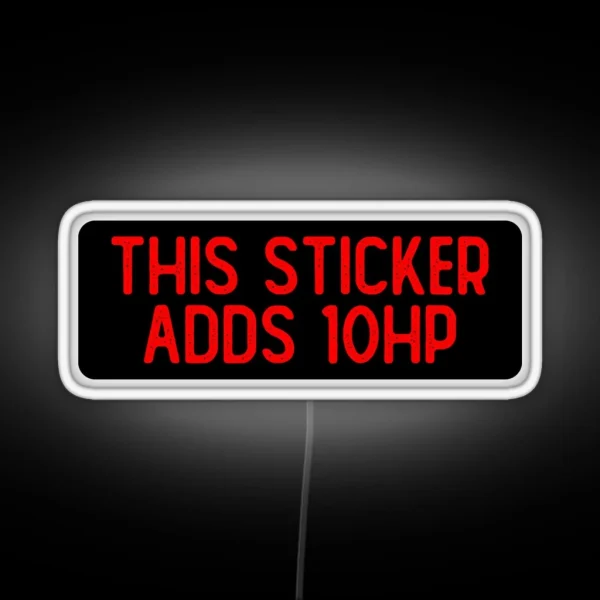 This Led Adds 10 HP Cool Biker RGB Neon Sign