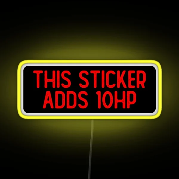 This Led Adds 10 HP Cool Biker RGB Neon Sign