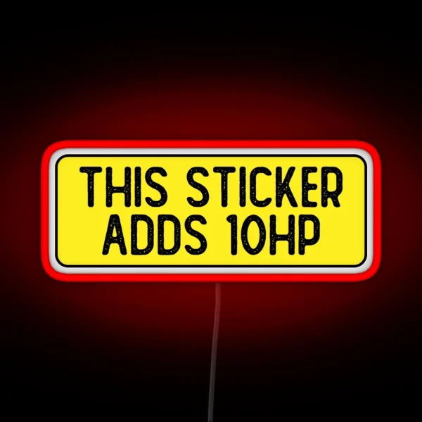 This Led Adds 10 HP Cool Bumper RGB Neon Sign