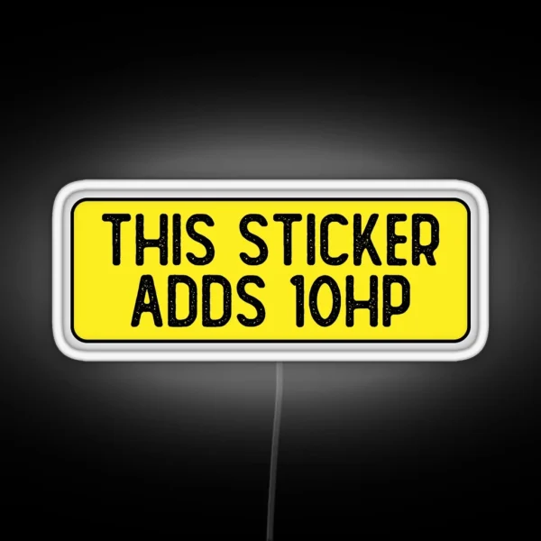 This Led Adds 10 HP Cool Bumper RGB Neon Sign