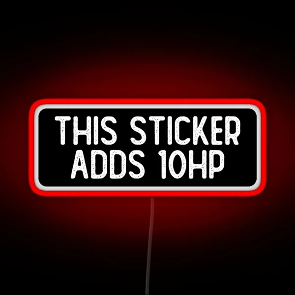 This Led Adds 10 HP Funny Biker RGB Neon Sign