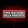 Boldly display your anti-fascist sentiment with this vibrant neon sign.