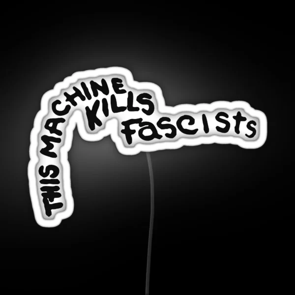 This Machine Kills Fascists Guthrie Guitar RGB Neon Sign