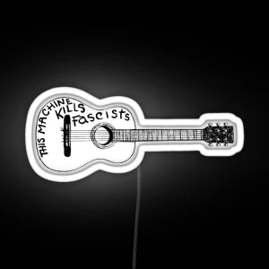 This Machine Kills Fascists Led Guitar RGB Neon Sign