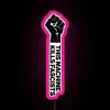 Vintage Artistic RGB Neon Sign with Quote This Machine Kills Fascists