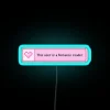 Romance reader pastel pink book lover's neon sign aesthetic decor