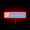 Neon luminescent RGB lighting in a minimalist digital art display.