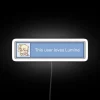 RGB Neon Sign with Lumine Color Changing Technology and Love