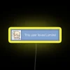 Customizable RGB LED Neon Sign with Personalized Name or Message
