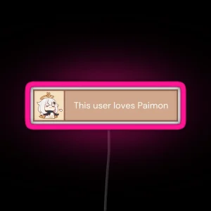 This User Loves Paimon RGB Neon Sign