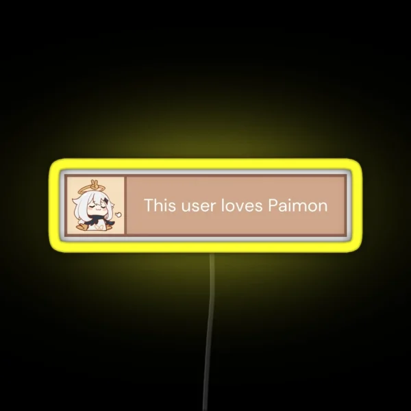 This User Loves Paimon RGB Neon Sign