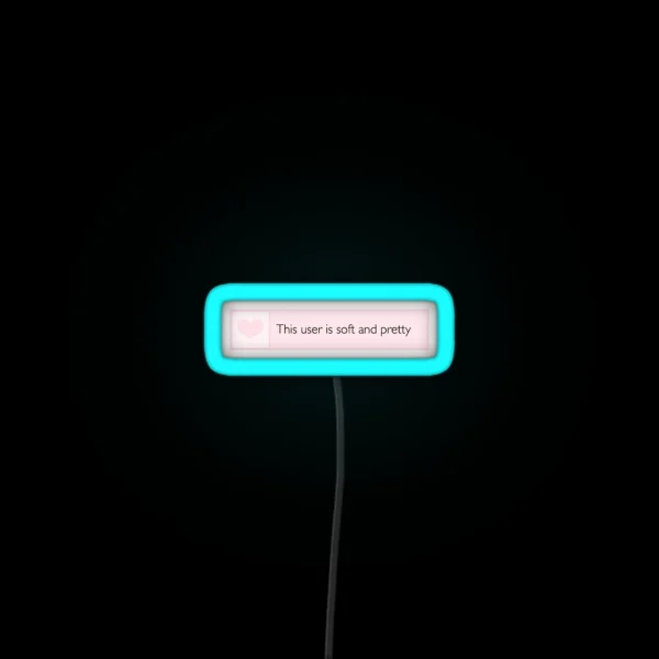 This User RGB Neon Sign