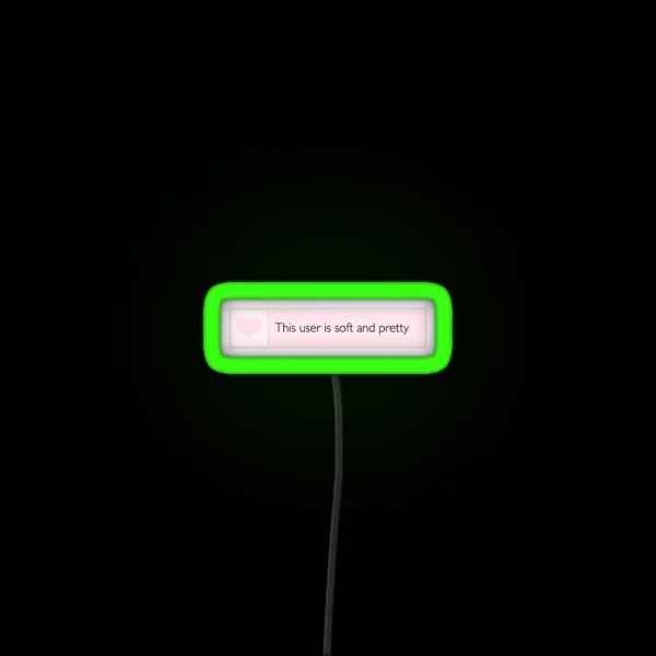 This User RGB Neon Sign