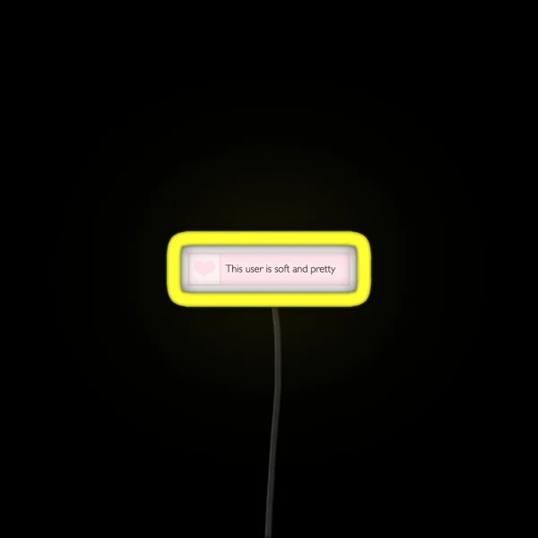 This User RGB Neon Sign