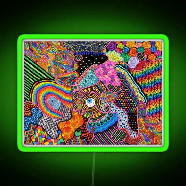 Thought Broadcasting RGB Neon Sign