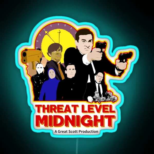 Threat Level Midnight RGB Neon Sign