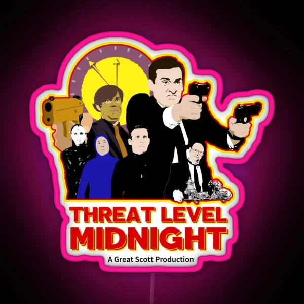 Threat Level Midnight RGB Neon Sign