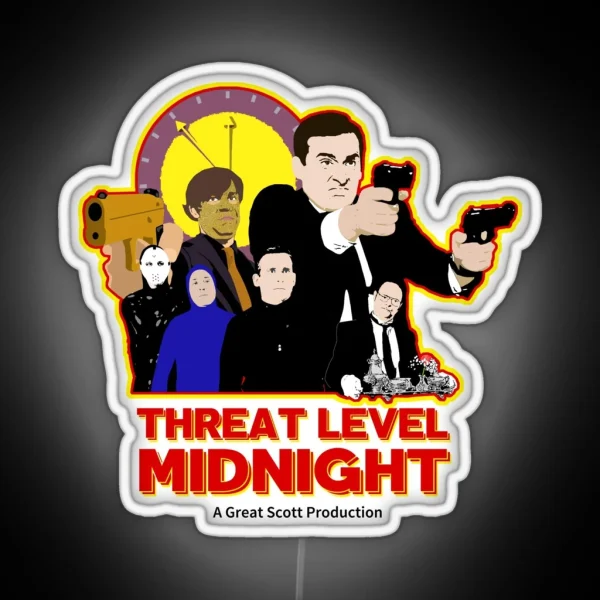 Threat Level Midnight RGB Neon Sign