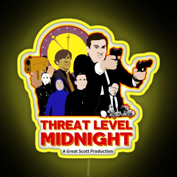 Threat Level Midnight RGB Neon Sign