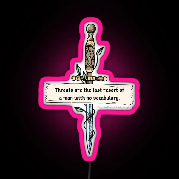 Threats RGB Neon Sign