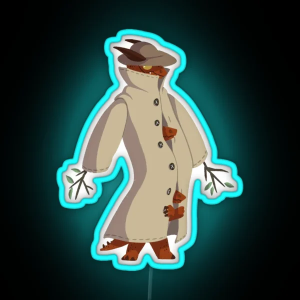 Three Kobolds In A Trenchcoat RGB Neon Sign