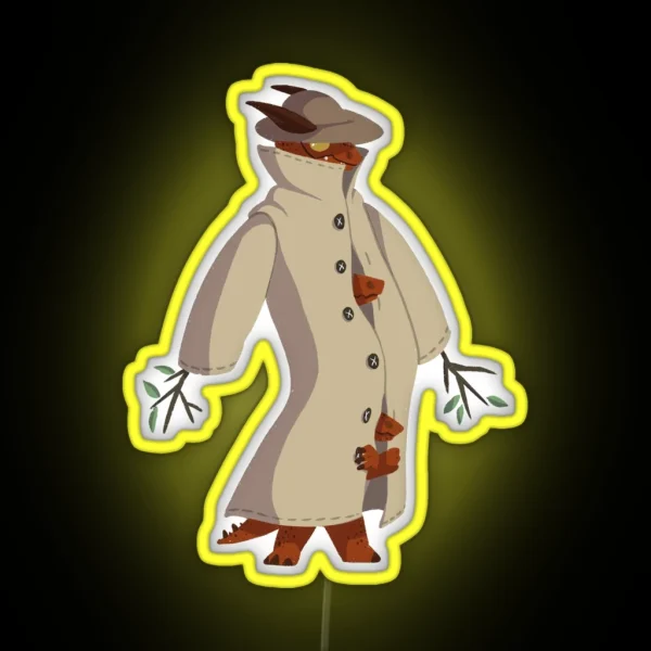 Three Kobolds In A Trenchcoat RGB Neon Sign