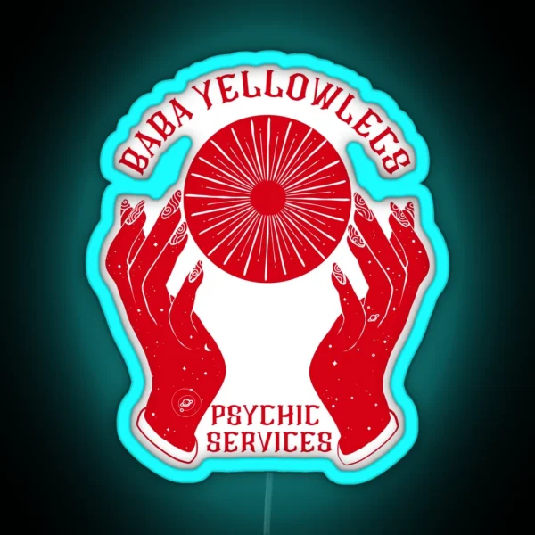 Throne Of Glass Baba Yellowlegs Psychic Services RGB Neon Sign