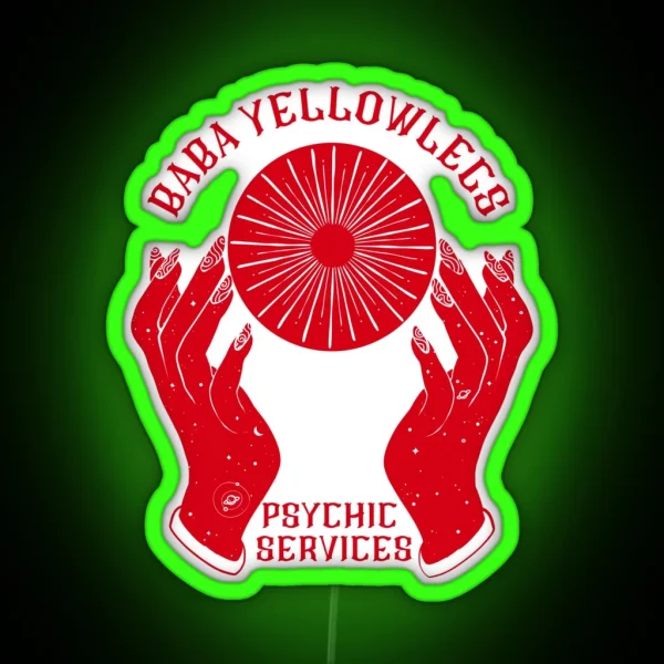 Throne Of Glass Baba Yellowlegs Psychic Services RGB Neon Sign