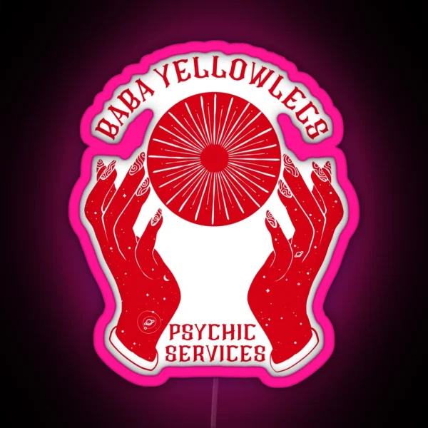 Throne Of Glass Baba Yellowlegs Psychic Services RGB Neon Sign