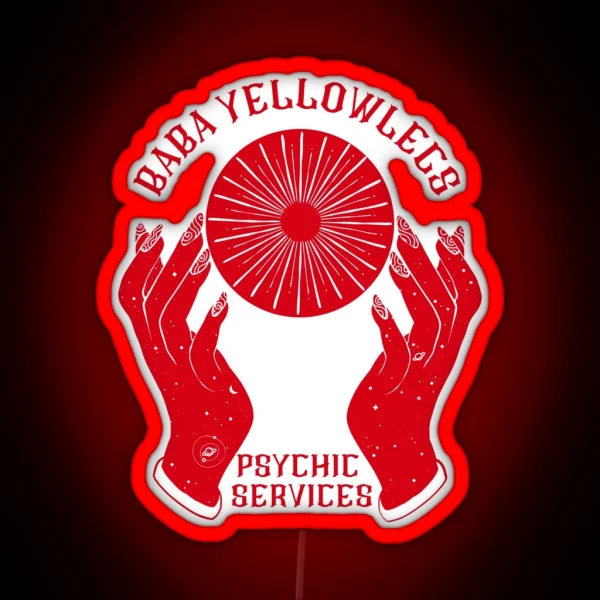 Throne Of Glass Baba Yellowlegs Psychic Services RGB Neon Sign