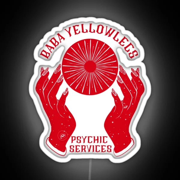 Throne Of Glass Baba Yellowlegs Psychic Services RGB Neon Sign