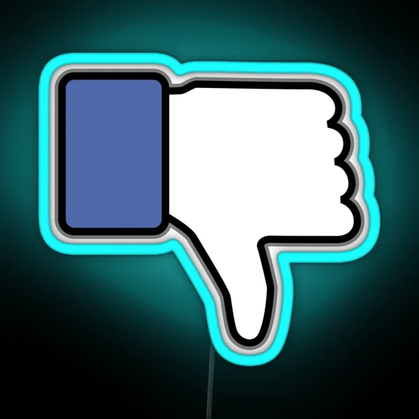 Thumbs Down Up Down RGB Neon Sign