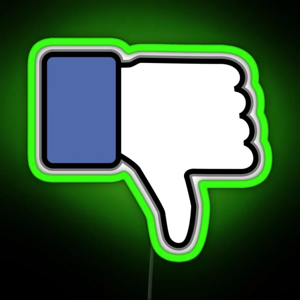 Thumbs Down Up Down RGB Neon Sign