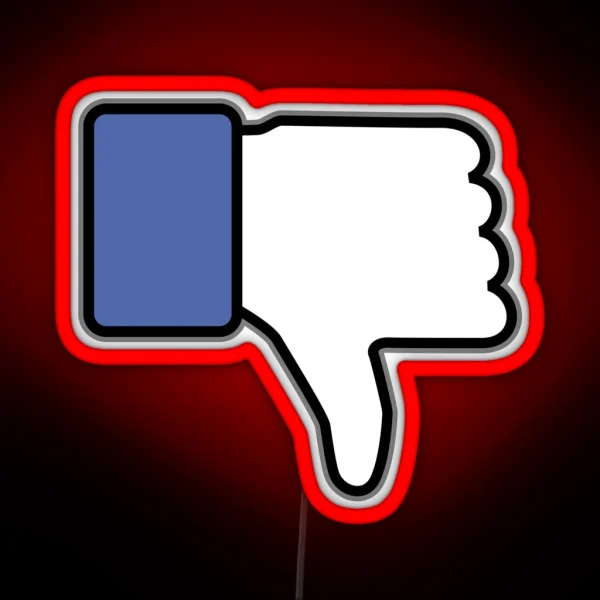 Thumbs Down Up Down RGB Neon Sign