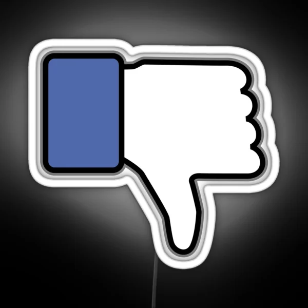 Thumbs Down Up Down RGB Neon Sign