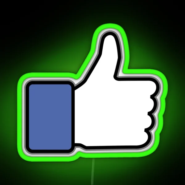 Thumbs Up Down Up RGB Neon Sign